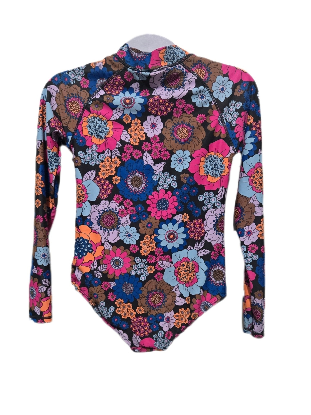 Cotton On Multicolor Floral Long-Sleeve One-Piece Swim - Picture 2 of 9
